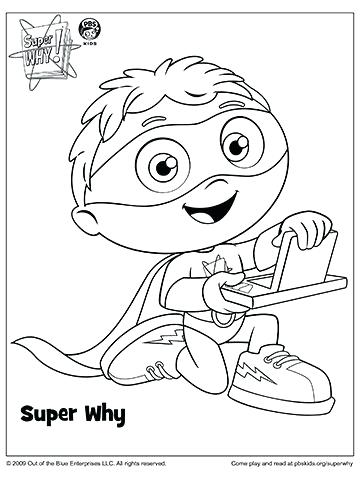 360x480 Pbs Coloring Pages Super Y Coloring Pages Super Why Coloring Book