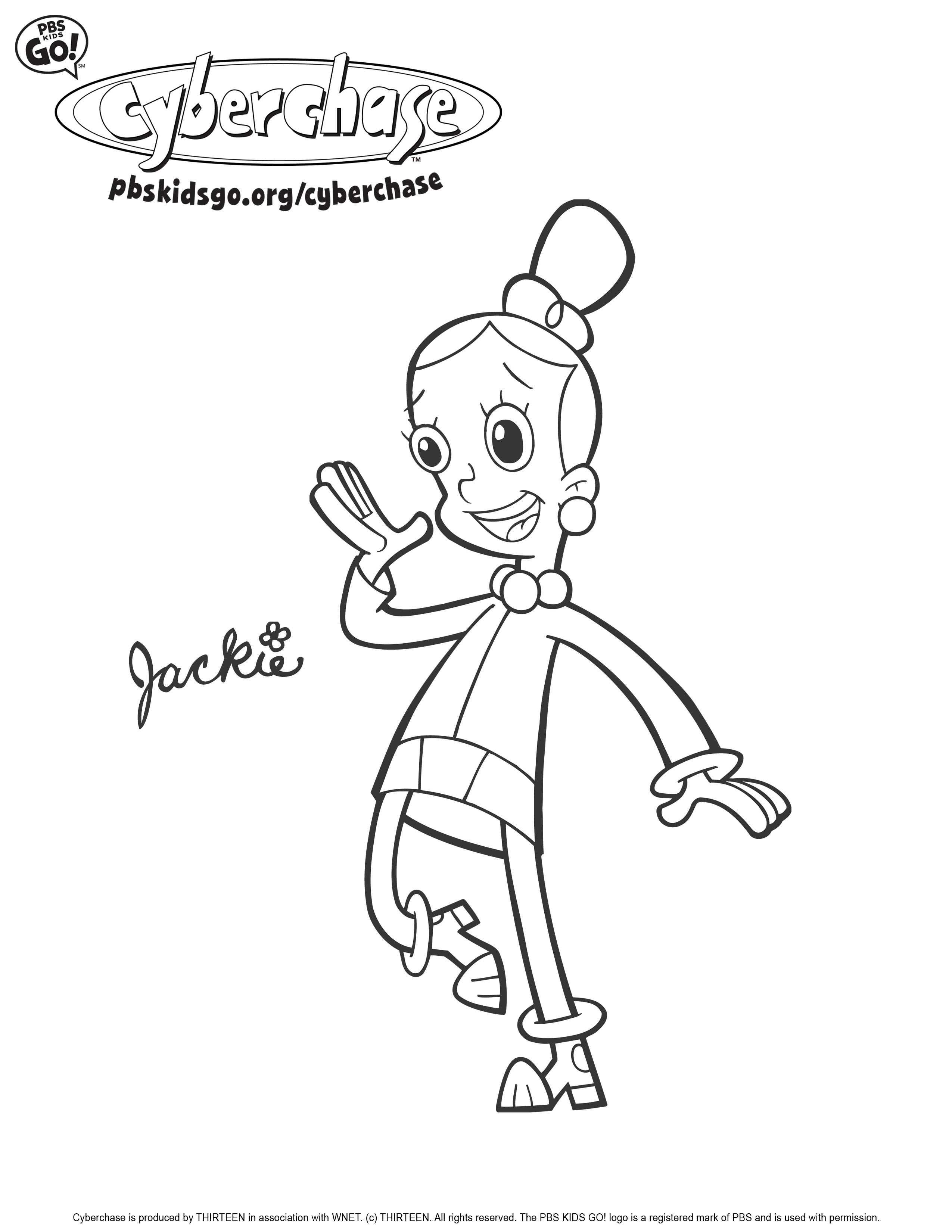 2550x3300 Cyberchase Coloring Pages Pbs Parents Inside Pbs Kids