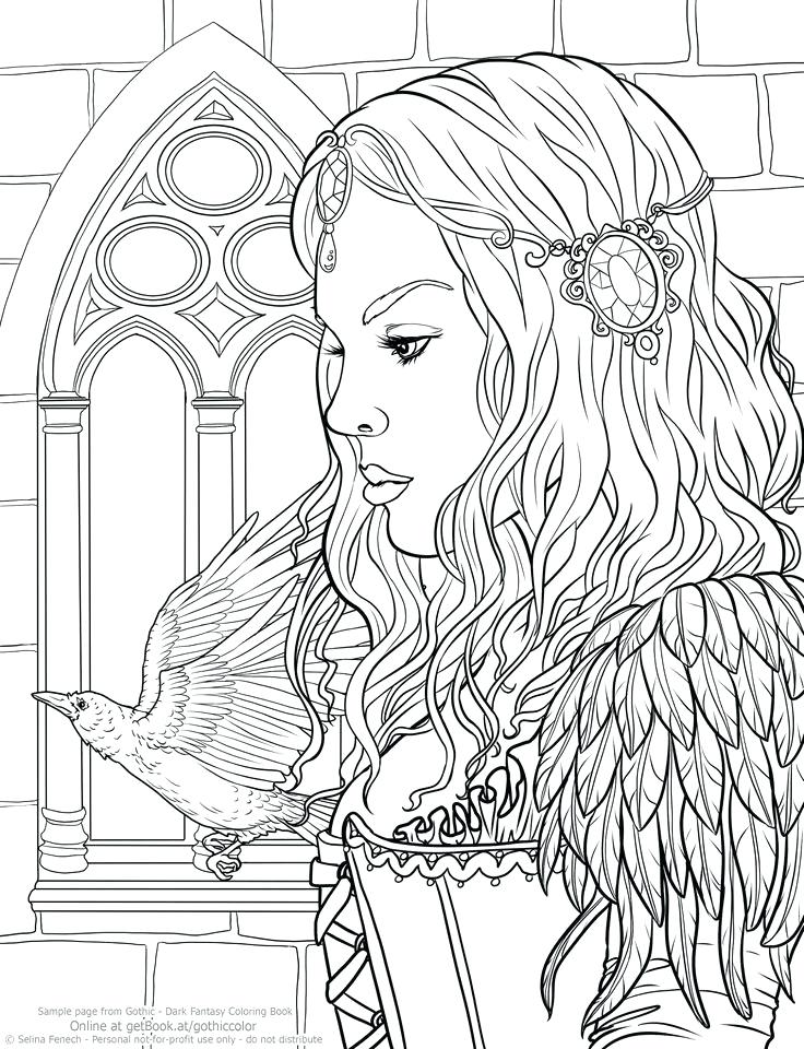 736x960 Coloring Pages Of People Adult Dark Detailed Free Colouring