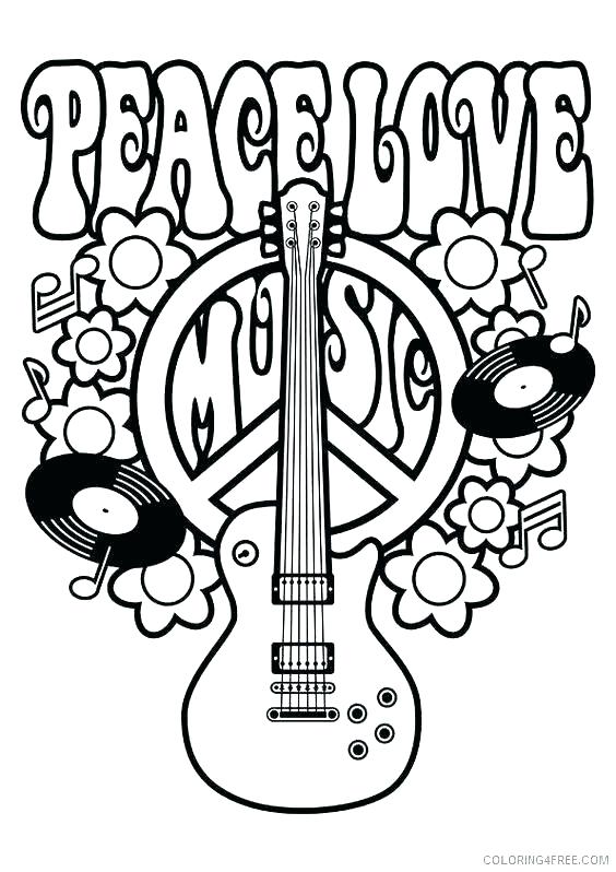 564x798 Peace And Love Coloring Pages Pink Heart Coloring Page Peace Sign