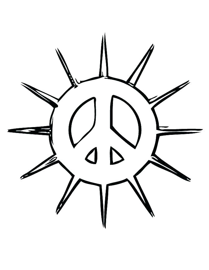 670x867 Peace Coloring Page