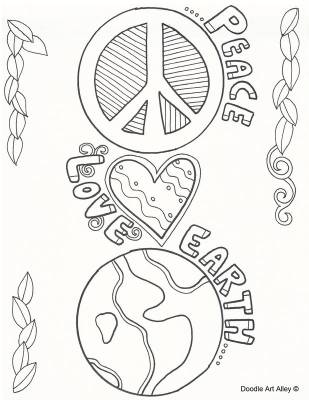 Peace Coloring Pages