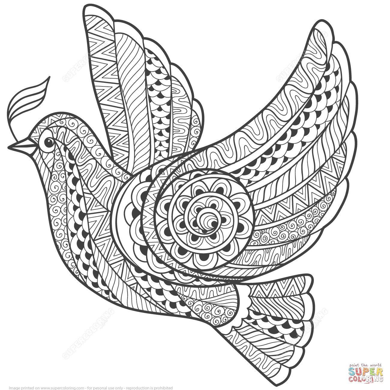 1300x1300 Peace Coloring Pages