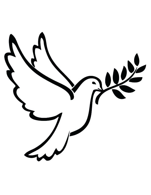 600x776 Dove Coloring Pages Dove Coloring Pages Dove Colouring Page