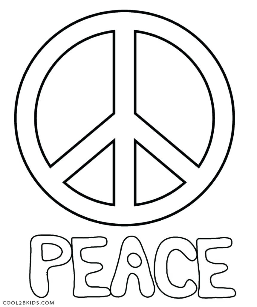 860x1024 Free Printable Peace Sign Coloring Pages Cool2bkids