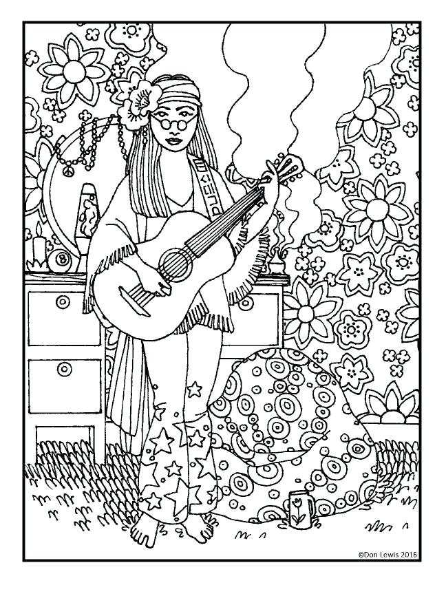 648x866 Hippie Coloring Sheets Hippie Coloring Pages Hippie Art Peace