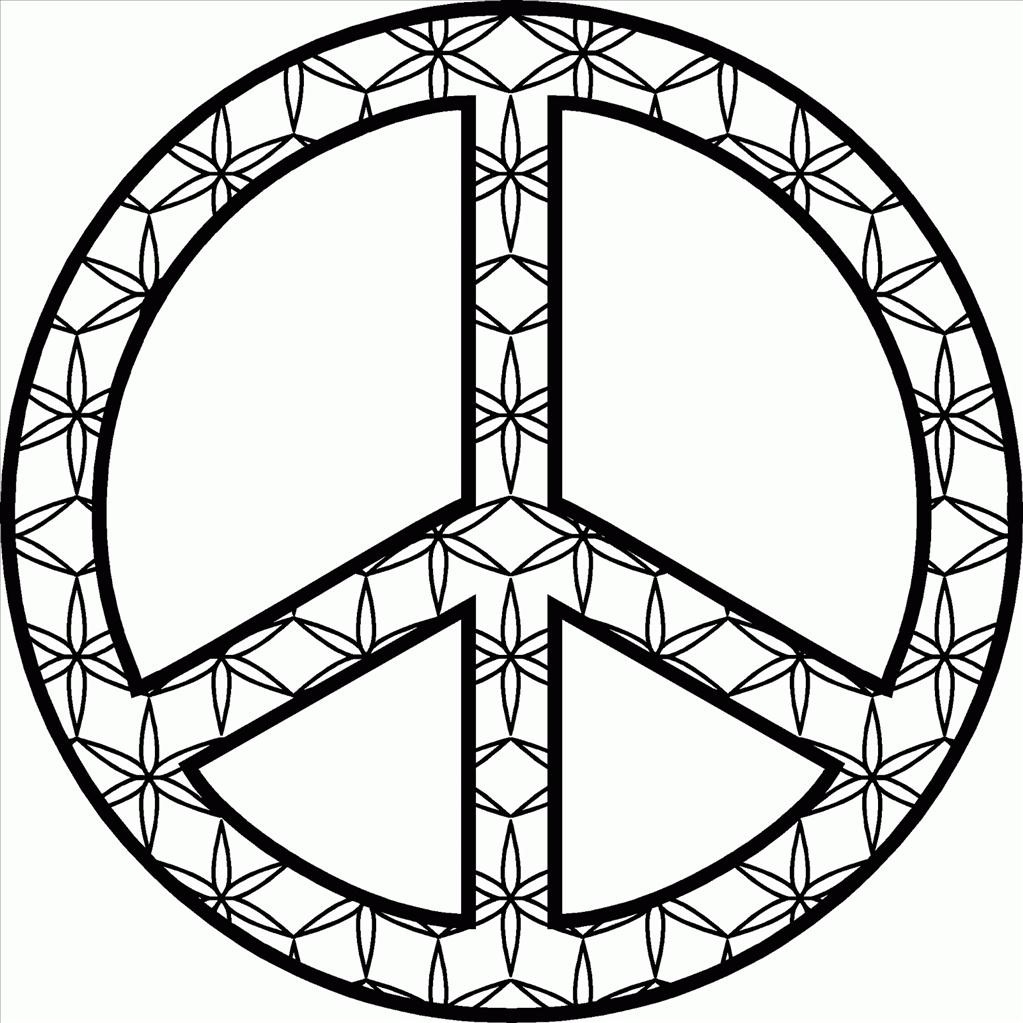 Peace Sign Coloring Pages To Print