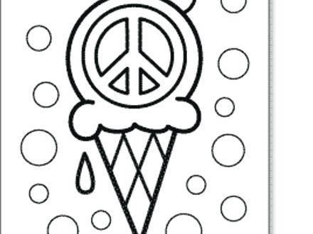440x330 Peace Sign Coloring Pages