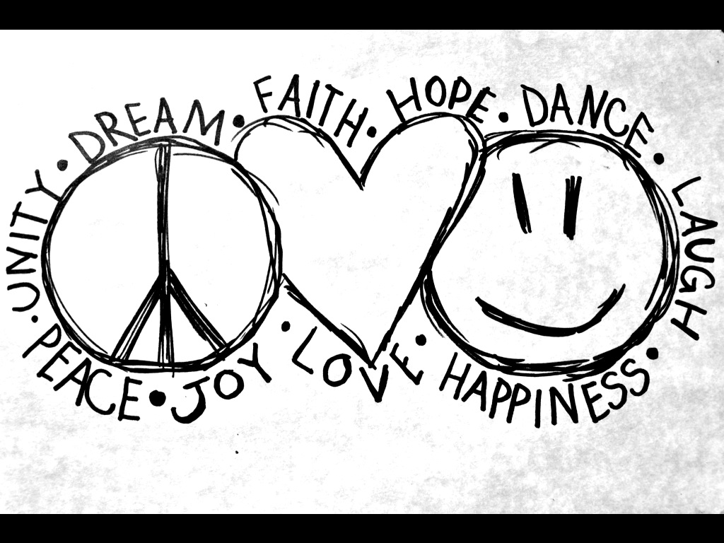 1024x768 Peace Sign Coloring Pages Coloring Pages Peace And Love Coloring