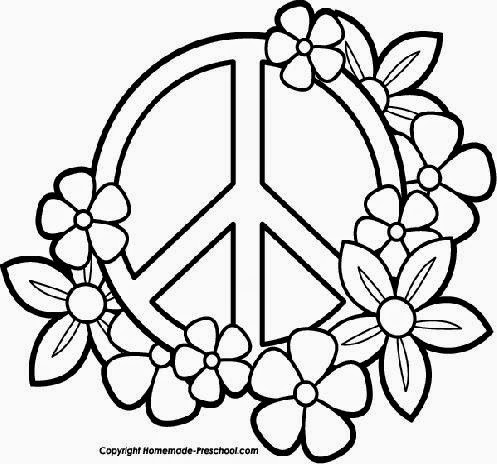 497x464 Extravagant Peace Sign Coloring Pages Adult Cool For Adults Heart