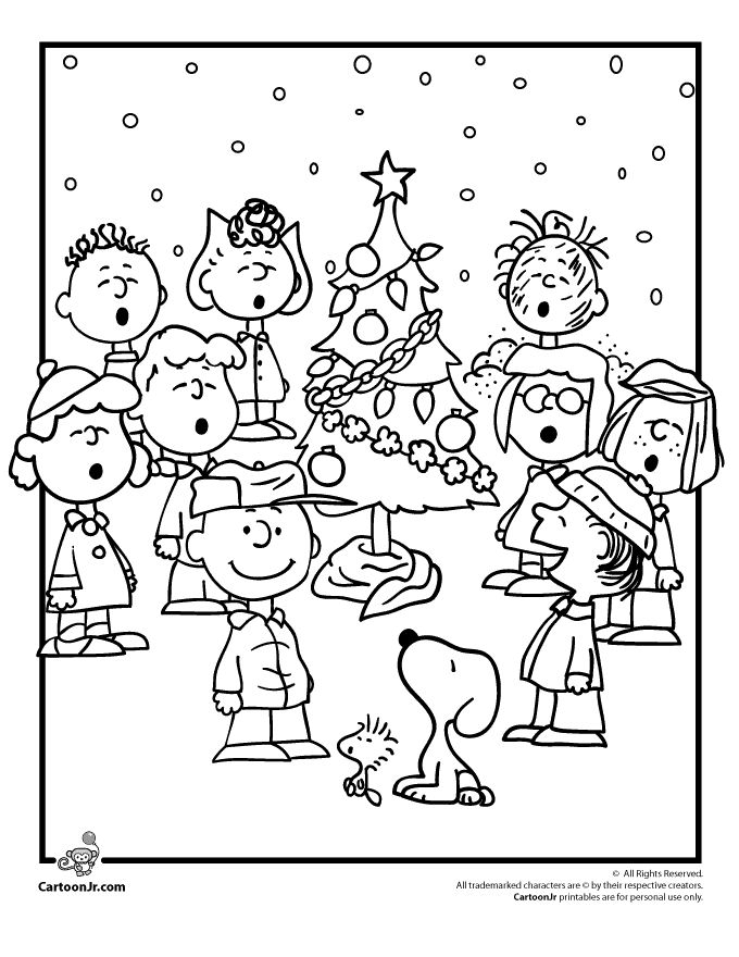 680x880 A Charlie Brown Christmas Coloring Pages Charlie Brown Christmas