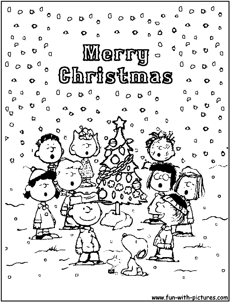 800x1050 Charlie Brown Christmas Coloring Pages