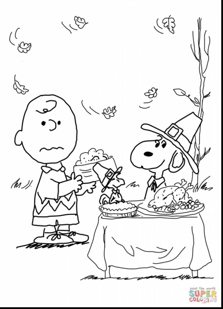 740x1024 Charlie Brown Thanksgiving Coloring Pages 5