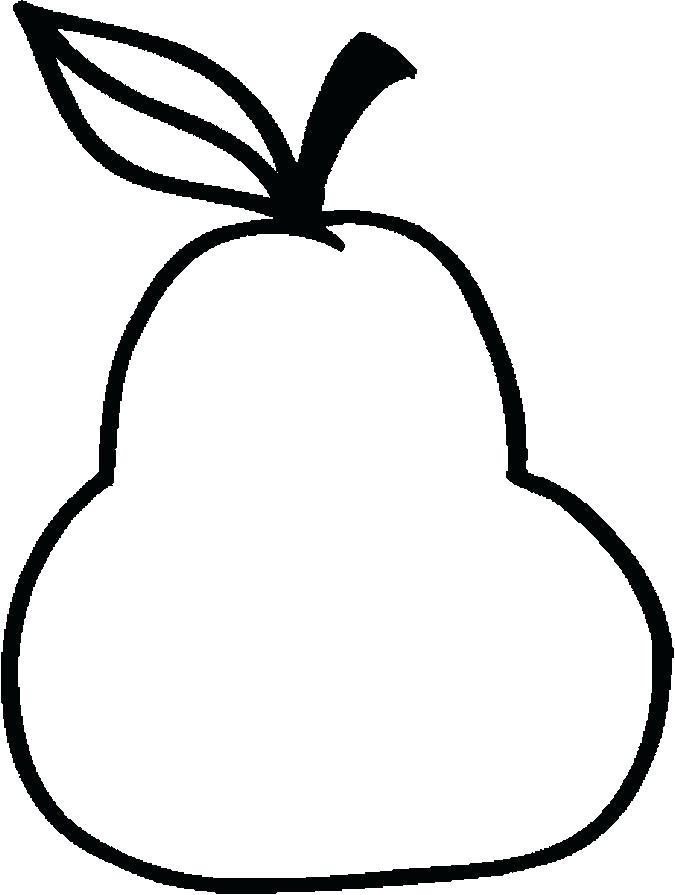 675x895 Pear Coloring Page Pear Coloring Page Preschool