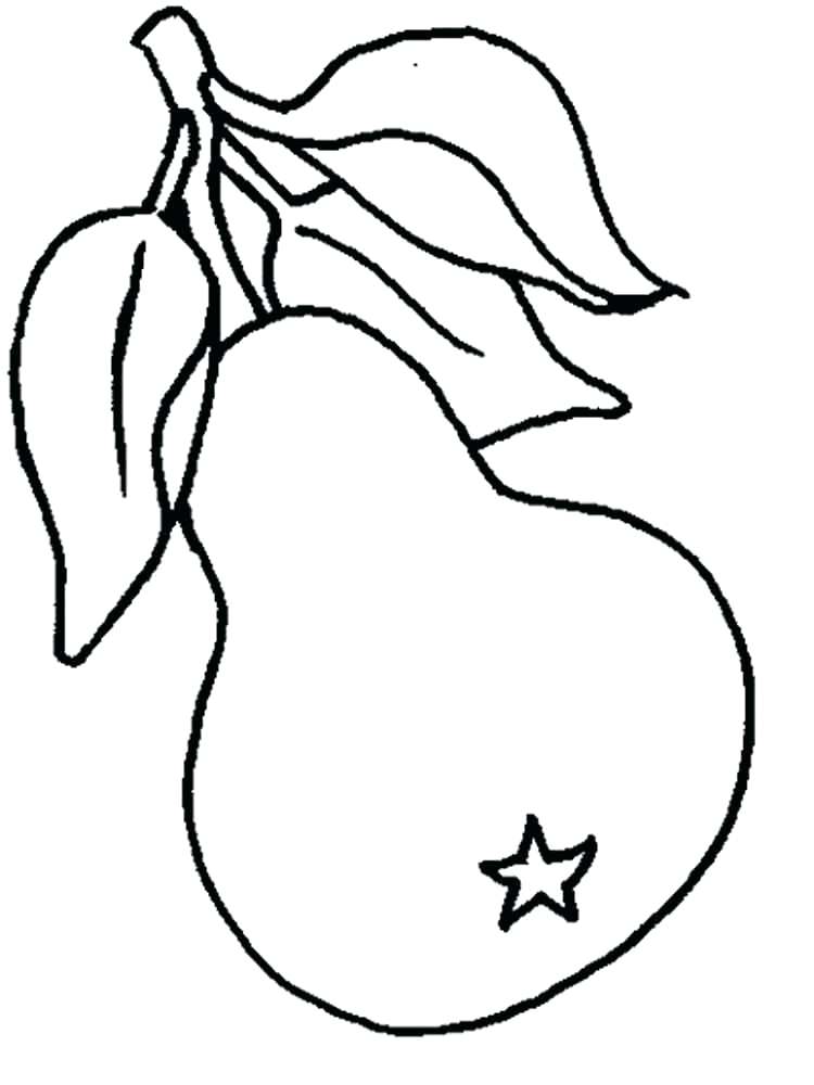 750x1000 Pear Coloring Page Pear Fruits Coloring Pages Prickly Pear Cactus