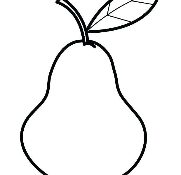620x600 Pear Coloring Page