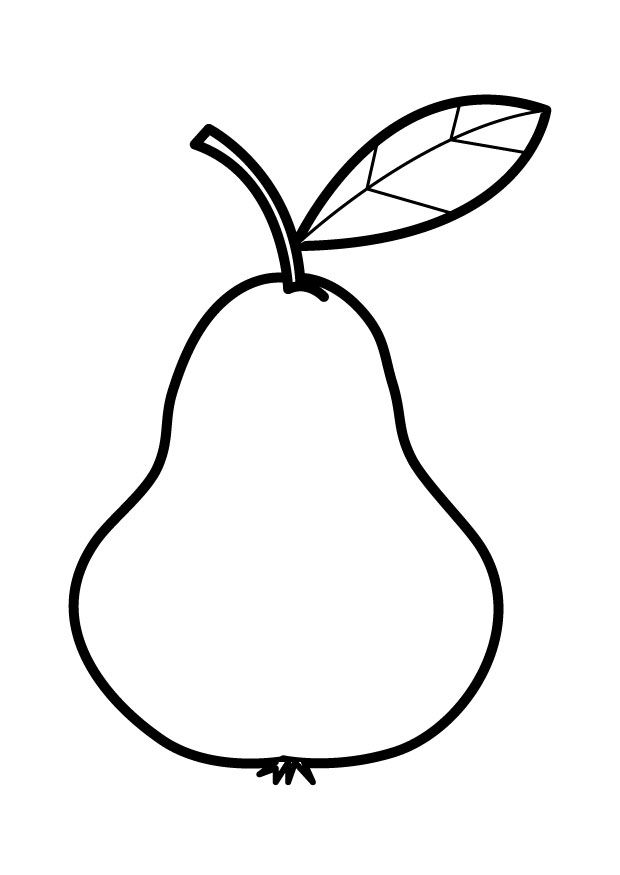 620x875 Coloring Page Pear Img 25449 Colour In Pages Pear