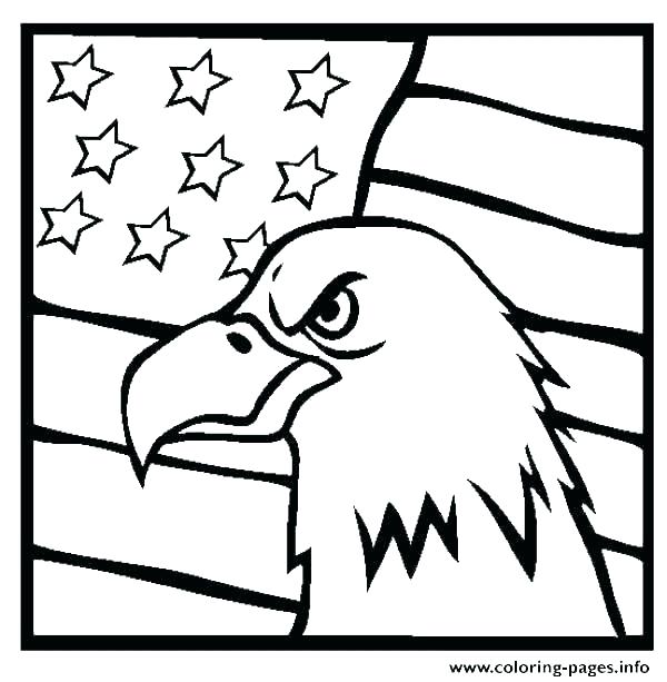 600x613 Coloring Pages Of The American Flag Shippa.co
