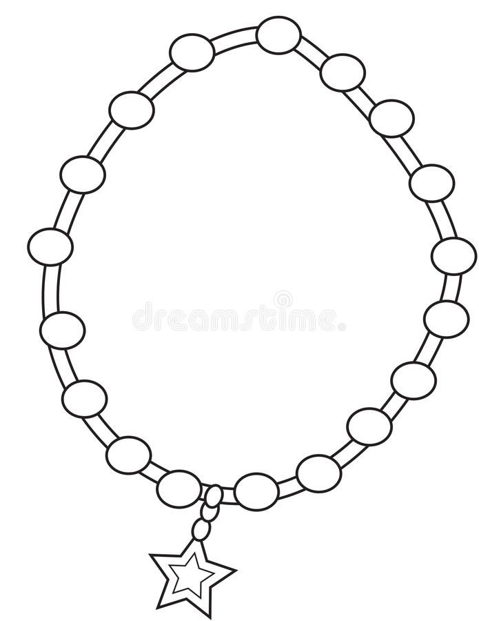 695x900 Necklace Coloring Page Useful As Book Kids 52169133 On Necklace