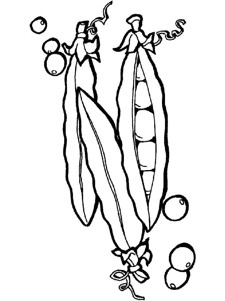 750x1000 Peas Coloring Pages. Download And Print Peas Coloring Pages