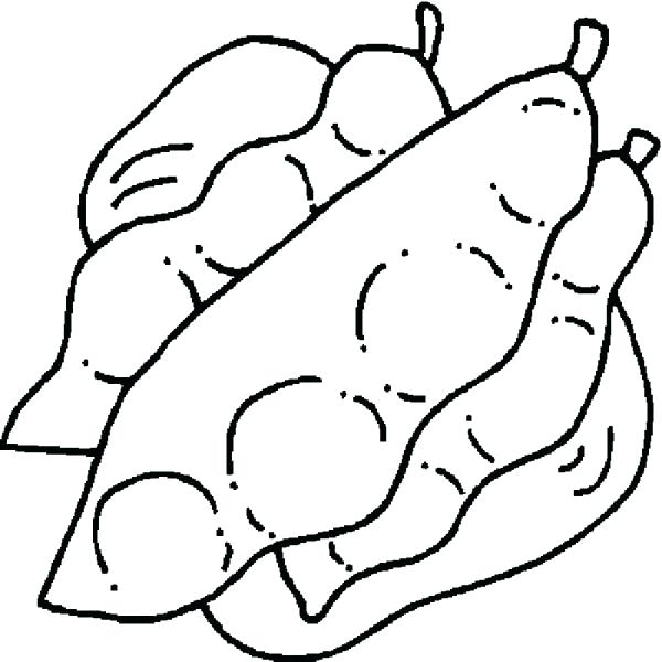 600x600 Food Pictures Coloring Sheets Peas Fruit Food Coloring Pages Bulk