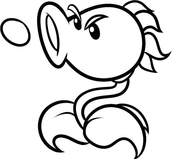 600x554 Coloring Pages Plants Vs Zombies Plants Vs Zombies Coloring Pages