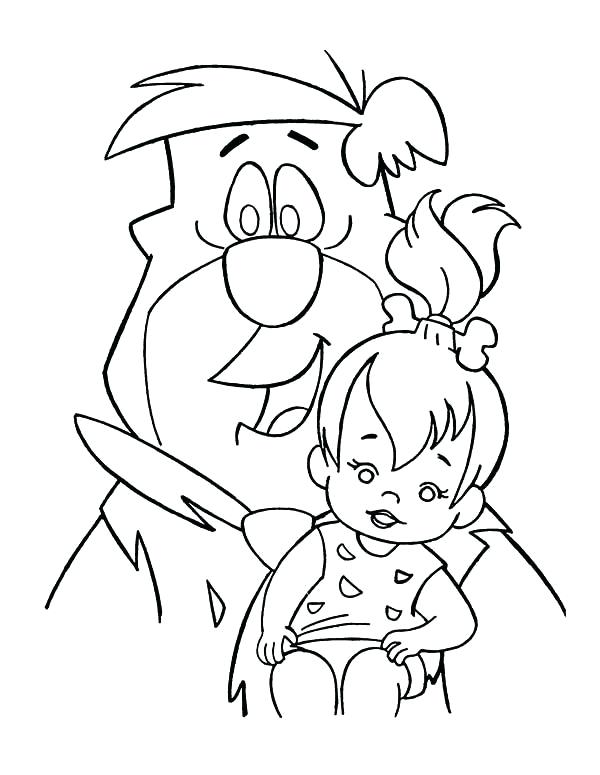 600x775 Flintstones Coloring Pages Printable Coloring Pages Printable Kids
