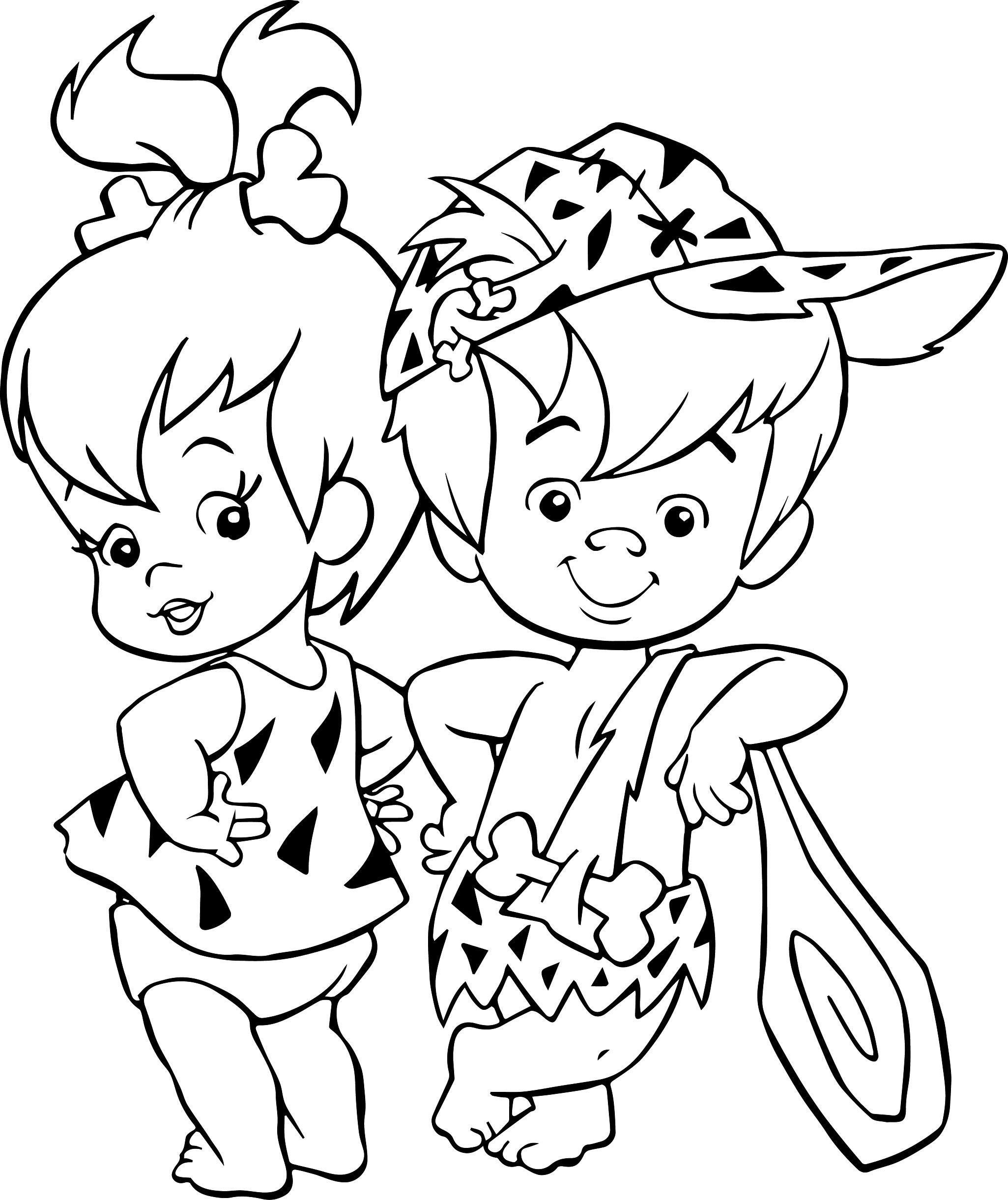 2051x2442 The Flintstones Baby Girl Pebbles Baby Boy Bamm Bamm Rubble