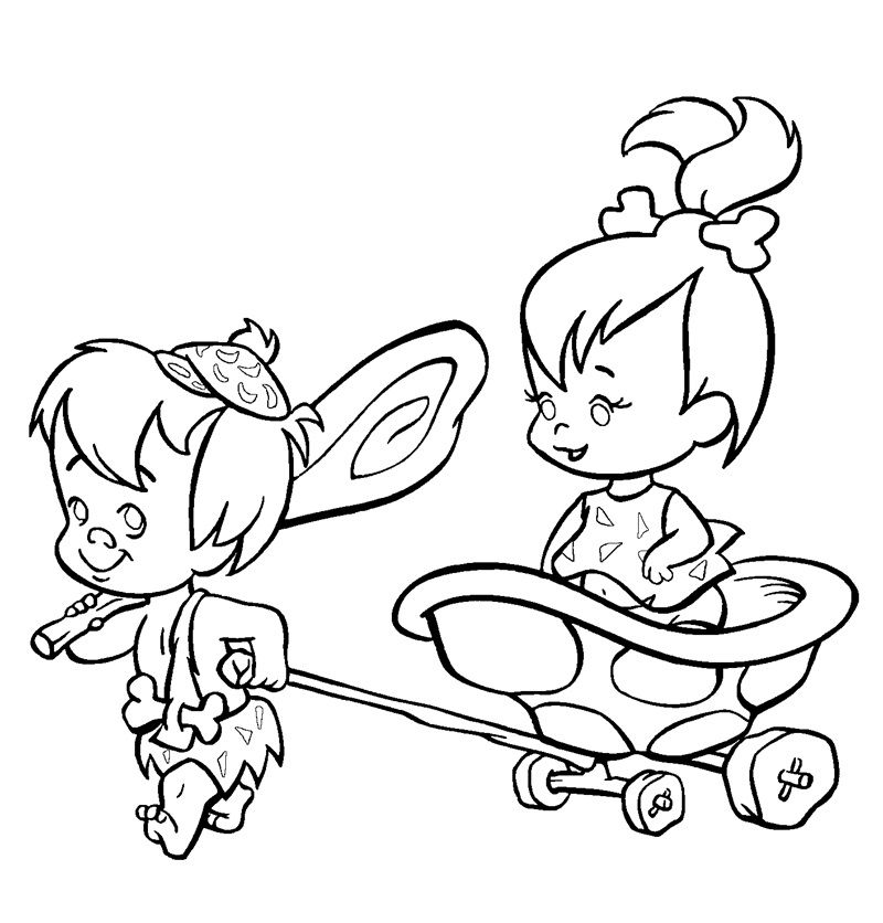 800x836 Flintstones Coloring Page Color Me Happy Adult