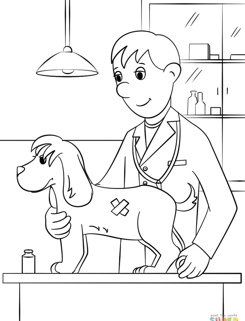 824x1080 Unique Veterinary Coloring Pages Pictures Framing Mesmerizing Vet
