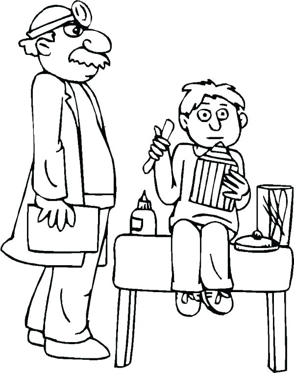 600x761 Doctor Coloring Page Doctor Coloring Page Doctor Coloring Page