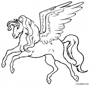 300x289 Pegasus Coloring Pages Cool2bkids