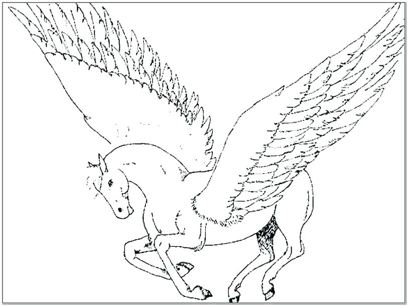 813x610 Coloring Pages Of Pegasus Coloring Pages Coloring Page Printable