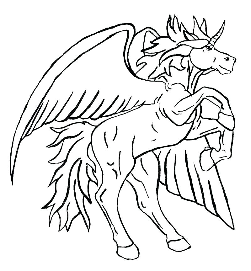 800x864 Pegasus Coloring Page Unicorn Coloring Pages Tattoo Page 2