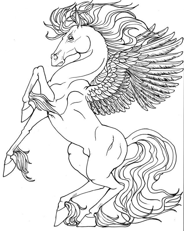 636x799 91 Best Pegasus To Color Images On Pegasus, Unicorns
