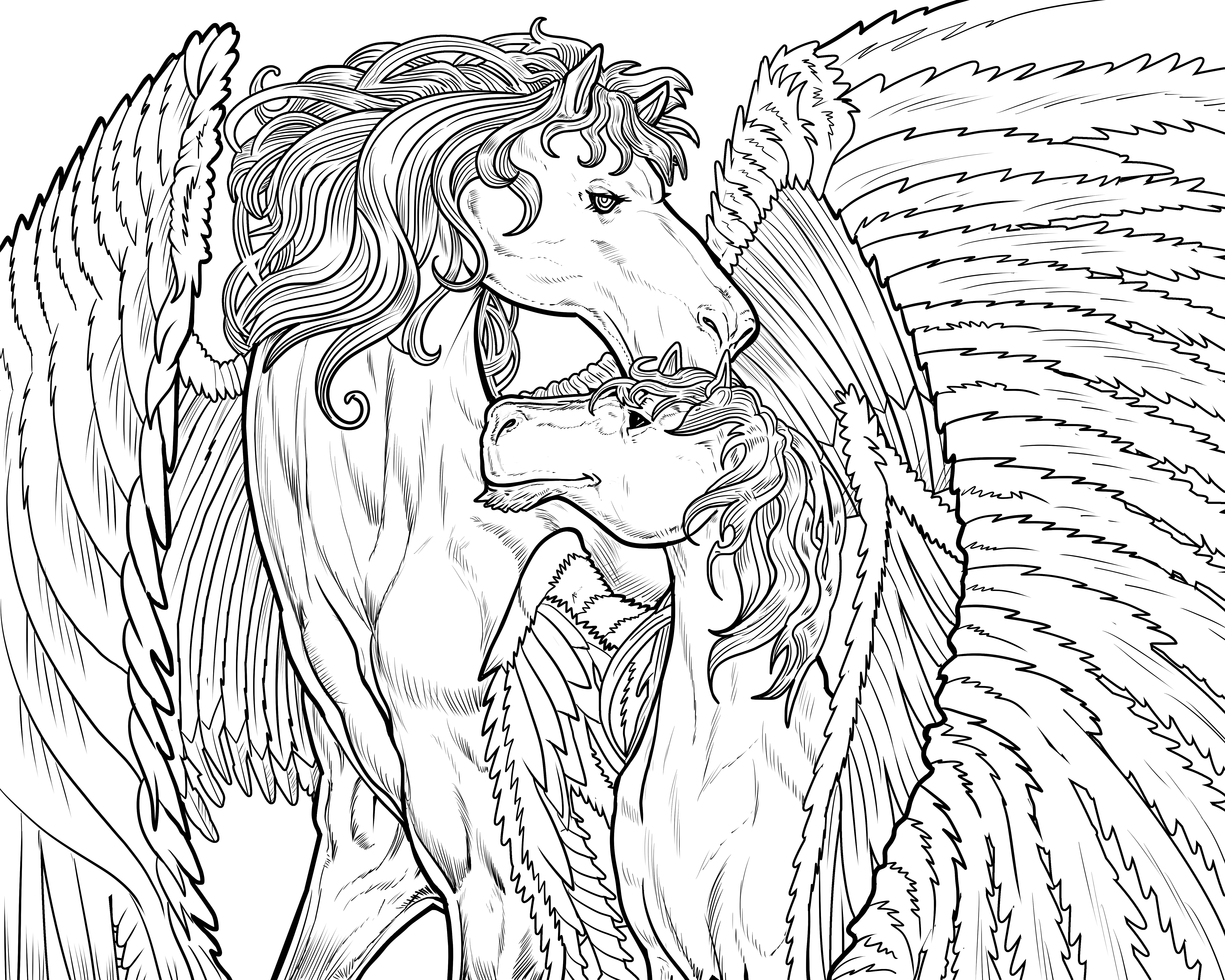 6000x4800 Mythological Life Adult Coloring Books Nathaniel Wake Publishing
