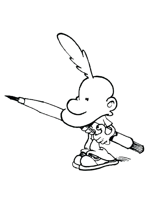 600x831 Pencil Coloring Page