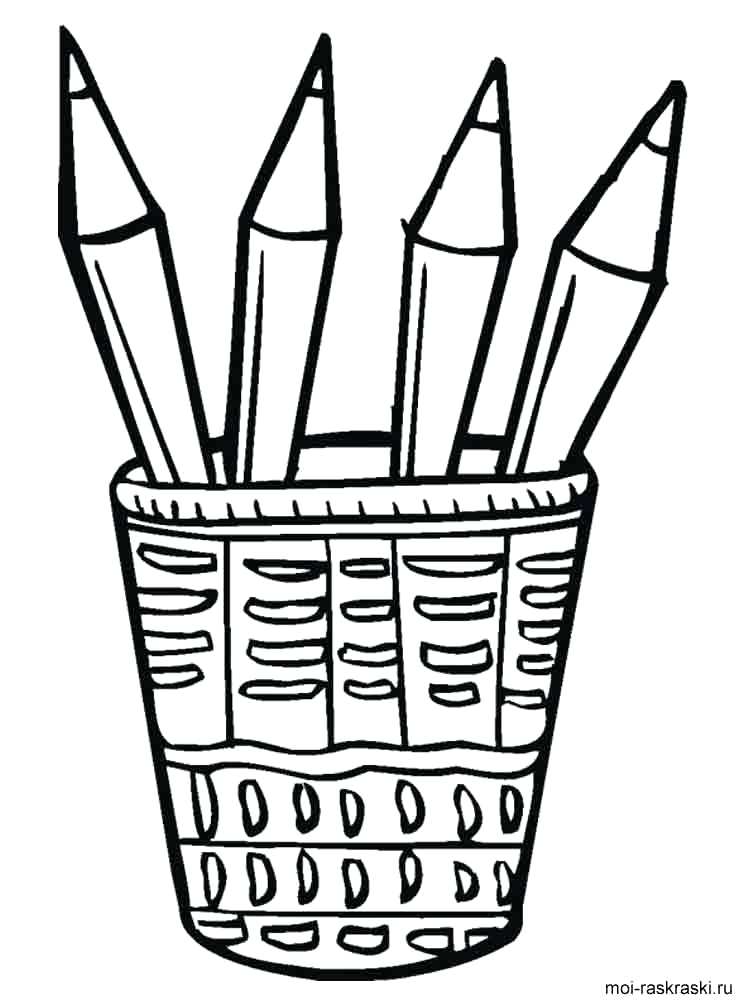 750x1000 Pencil Coloring Page Pencil Coloring Pages 4 Pencil Case Coloring