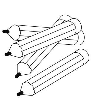 300x343 Photos Free Colored Pencils Coloring Pages,