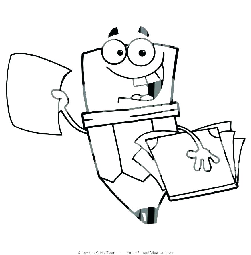 878x895 Pencil Coloring Page Colored Pencil Coloring Pages A Box