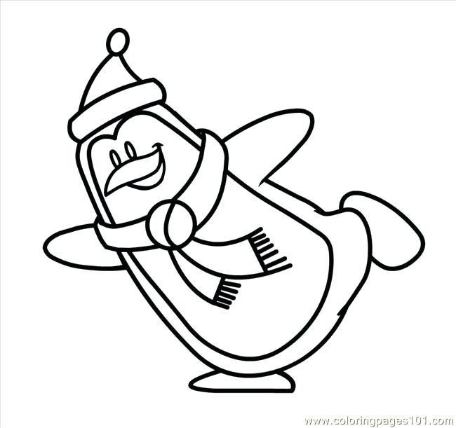 Penguin Cartoon Coloring Pages