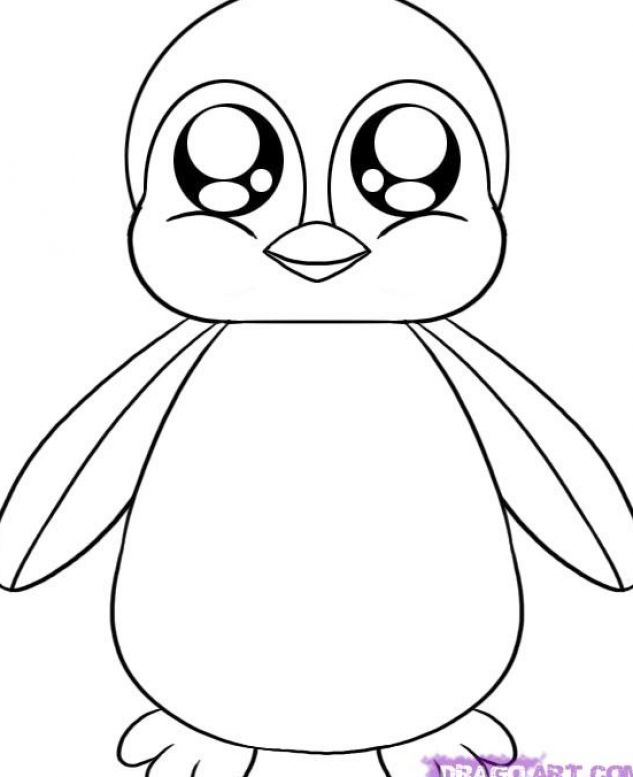 633x777 Cute Baby Penguin Coloring Pages 1.jpg Pixels Just