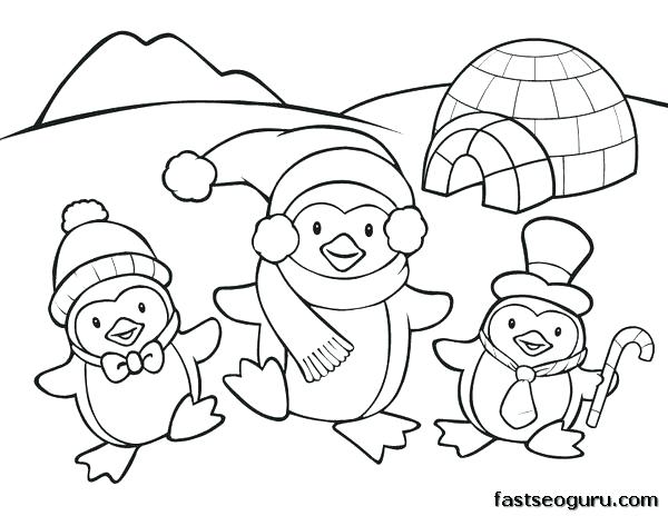 600x464 Coloring Pages Penguins Penguin Coloring Pages Penguin Coloring