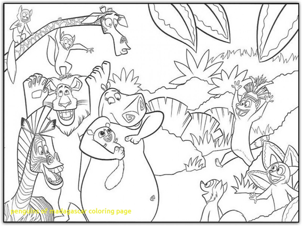 1152x864 Penguins Of Madagascar Coloring Page With Madagascar Coloring