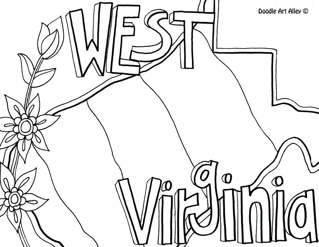 1035x800 Pennsylvania Coloring Page