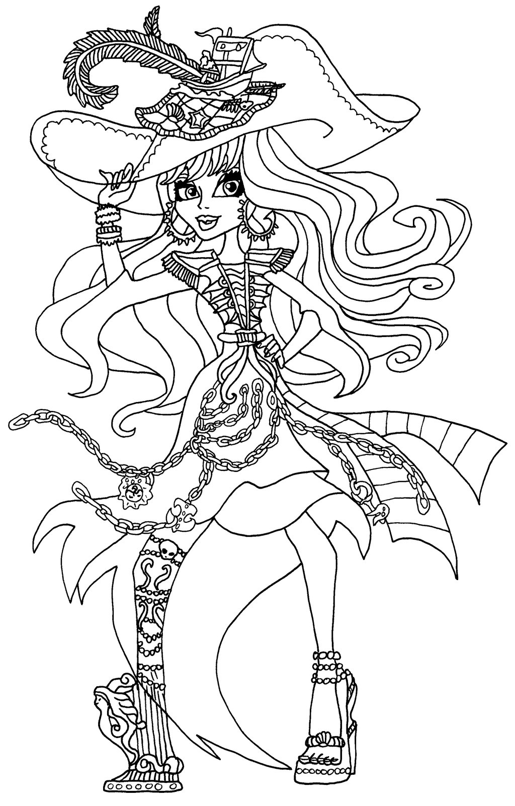 1024x1602 Monster High Haunted Coloring Pages Free Coloring For Kids 2018