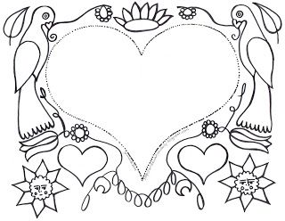 320x248 Art Education Daily German Fraktur Clip Art Coloring Page. Goes