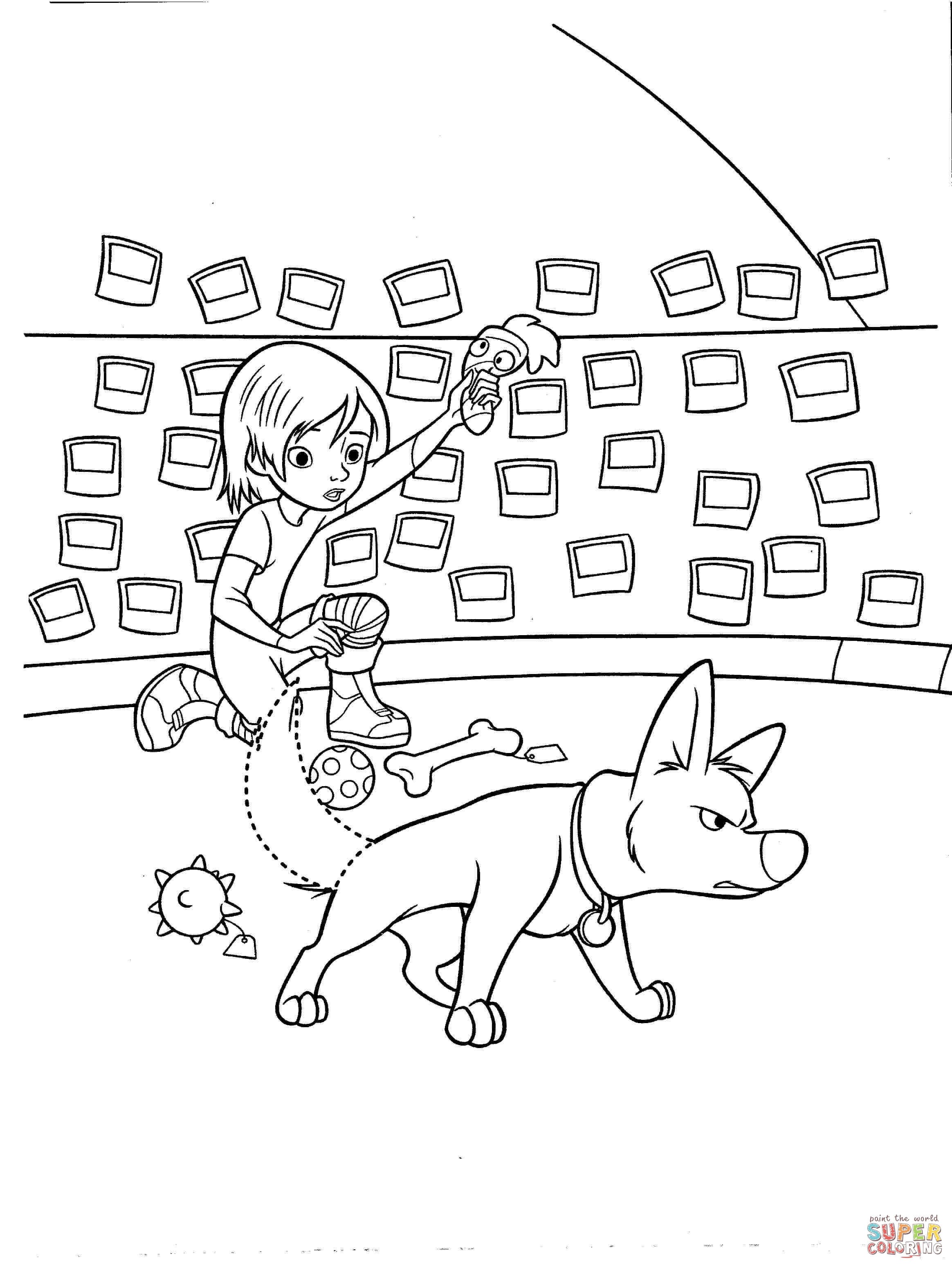 2328x3096 Bolt With Penny Coloring Pages For Kids Lovely Bolt Is Always