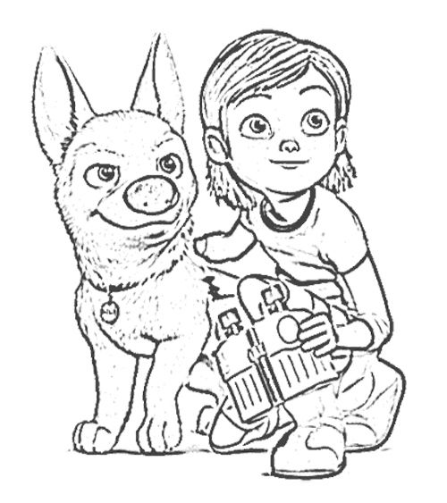 500x563 Penny Bolt Supervise Coloring Page Bolt Penny Bolt