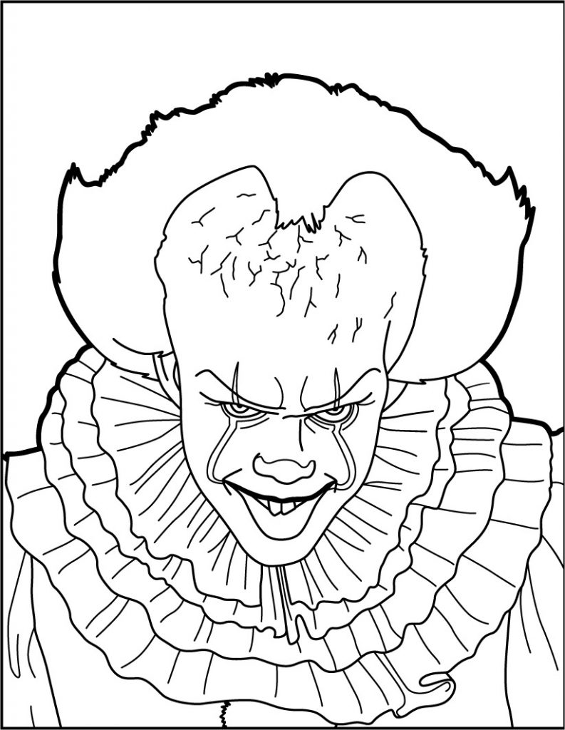 793x1024 Pennywise Coloring Pages